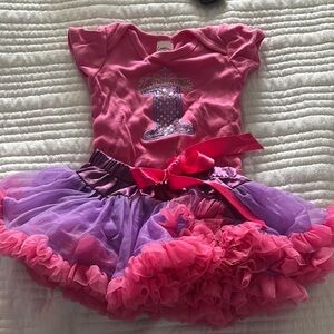 Adorable Pink and Purple Kids Dance Set
